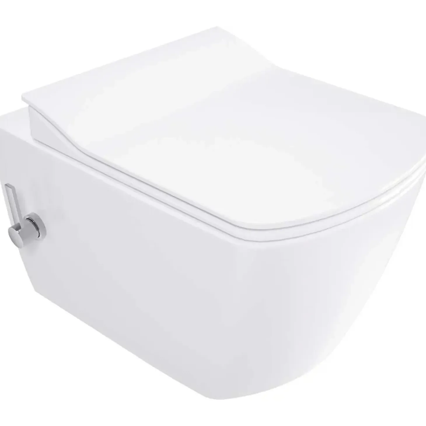 WC sospeso Song funzione bidet con miscelatore 37,2x34,9 cm bianco