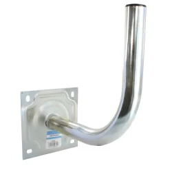 Zanca in ferro zincato a L per parabole 46 cm
