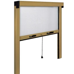 Zanzariera avvolgibile Irs 120x160 cm bronzo