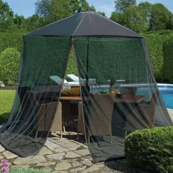 Zanzariera per ombrellone gazebo 3 m x 3 m