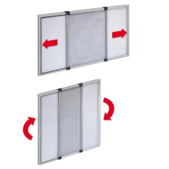 Zanzariere a pannello estensibile Irs 90x70 cm bianca